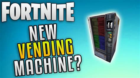 One fortnite player got the shock of a lifetime when he stumbled upon a very curious vending machine hidden on the map. Fortnite Battle Royale Update "Fortnite Battle Royale ...