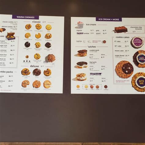 Menu At Insomnia Cookies Bellingham