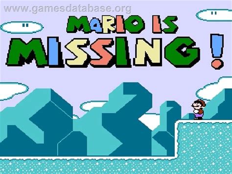 Mario Is Missing Nintendo Nes Games Database