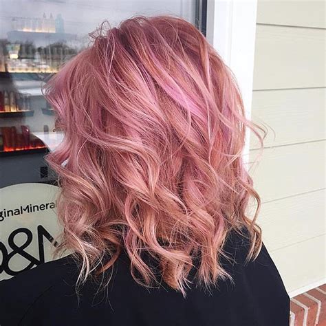 #rose gold hair #hair #hairstyle #pink hair #beauty #glamour #glam #pink #pretty #beautiful #nails #luxury #ombre #rose gold #millennial pink. Pink pastel, amethyst, and rose gold color melt by our artist Amber Heater @pinupstylist89 using ...