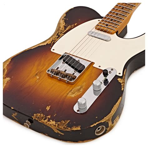 Disc Fender Custom Shop 1953 Heavy Relic Telecaster 2t Sunburst