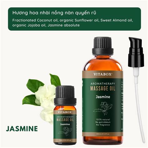 Dầu Massage Jasmine Aromatherapy Body Massage Oil Vitabox