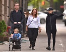 Lara Bingle and Sam Worthington's take son Rocket out for stroll in New ...