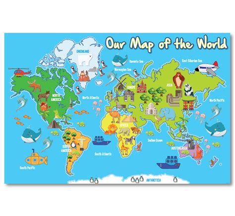 Illustrated Our Map Of The World