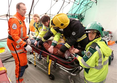 Emergency Workers Carry Out Drill For Europe S Biggest Disaster Response In London Daily Mail