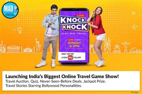 Exclusive Makemytrip Unveils In App Live Travel Gameshow Knock Knock