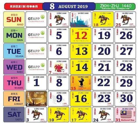 Here are the malaysia monthly calendars for year 2018 the dates also include hijri dates for the muslims and chinese lunar dates for the chinese. 2019年大马跑马日历📅 公共假期 & 学校假期一目了然… 记得要好好收藏喔~