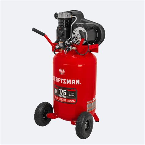 Craftsman 30 Gallons Portable 175 Psi Vertical Air Compressor In The