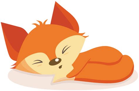 Onlinelabels Clip Art Sleeping Fox