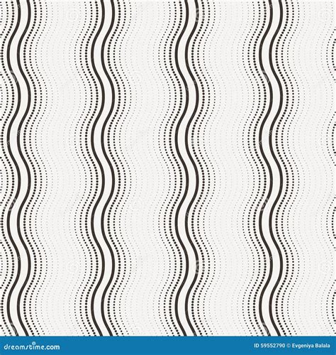 Vector Seamless Pattern Of Curved Lines Stock Vector Illustration Of