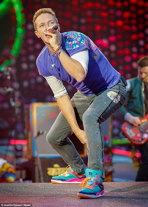 Coldplay S Chris Martin Puts On Lively Performance As He Takes The Stage In Manchester Daily