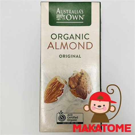 Australias Own Organic Almond Milk 1l 1 Liter Original Susu Organik