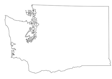 Washington State Outline Vector At Getdrawings Free Download