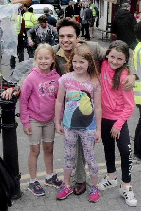 He looks awesome! he was shocked at how uninterested she actors anthony mackie and sebastian stan attend montblanc celebrates 90. Seb with little fans in Ireland | Sebastian Stan filming We've Always Lived in the Castle 2016 ...