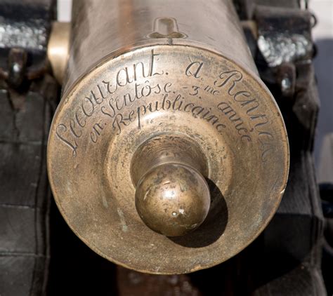 Rare Inscribed 18th Century French 1lb Cannon Model 1786 Vallejo Demo