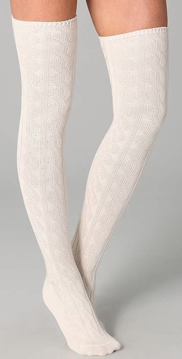 madewell cable knit over the knee socks shopbop