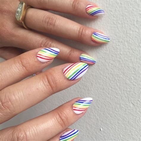 Happy Pride🌈 Nails Diy Nail Designs Rainbow Nail Art
