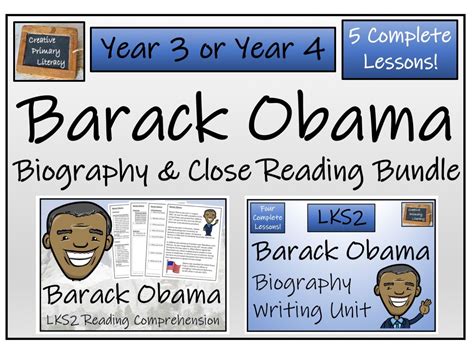 Lks2 Barack Obama Reading Comprehension And Biography Bundle Teaching