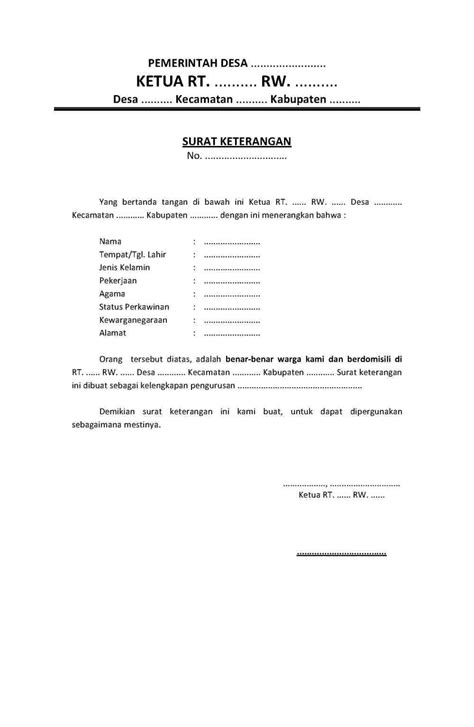 Contoh formulir surat keterangan kematian dari rs. Contoh Surat Keterangan Kelahiran Anak - Download Kumpulan Gambar