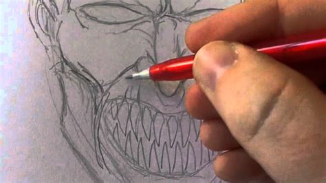 How To Draw An Evil Face Youtube