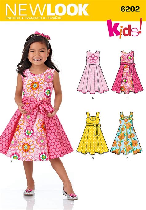 Nl6202 Childs Dress And Sash Kids Dress Patterns Kids Dress Sewing