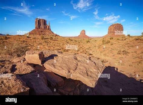 The Scenic Drive In The Monument Valley In The Usa Stock Photo Alamy