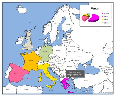 European Countries Editable Map For Excel Powerpoint And Word Gambaran