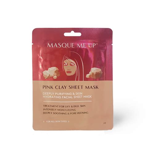 Pink Clay Sheet Mask Masquemeup