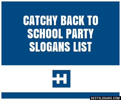 30 Catchy Back To School Party Slogans List Taglines Phrases And Names