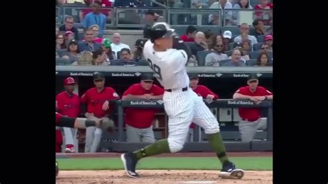 Aaron Judge Slow Motion Baseball Swing New York Yankees Youtube