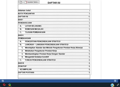 Cara Membuat Daftar Isi Secara Otomatis Di Microsoft Word Gimenz