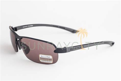 Serengeti Strato Satin Black Polarized Phd Sedona Sunglasses 7681