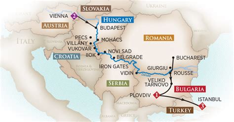 Black Sea Voyage—the Lower Danube This Is The Route Map Map From