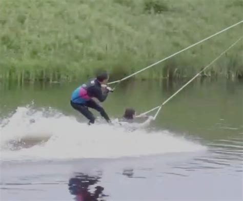 Guy Lets His Friend Ride Him Like A Human Wakeboard Wakeboarding Guys Riding