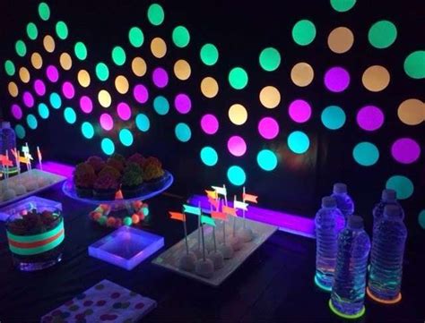 8 Stunning Ways To Decorate For A Glow Party In 2020 With Images