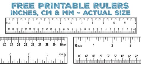 Printable Rulers Free Downloadable 12 Rulers Inch Cen