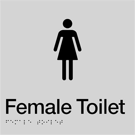 Ttsm Sign Female Toilet Blksil Toilet Signs Lsc Complete