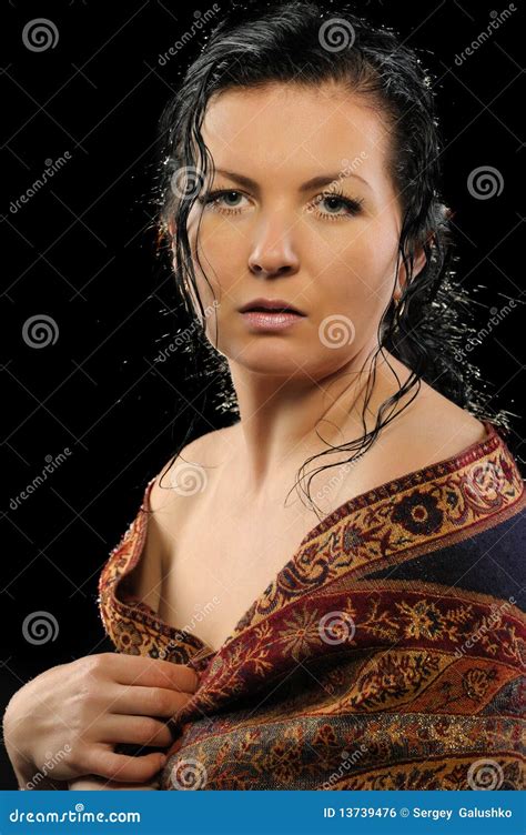 Portrait Of The Russian Attractive Woman Stock Photo Image Of Desire