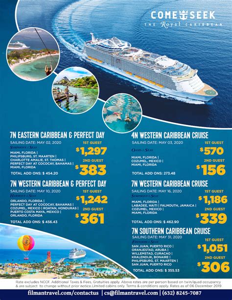 Western Eastern Southern Caribbean Cruises With Royal Caribbean May