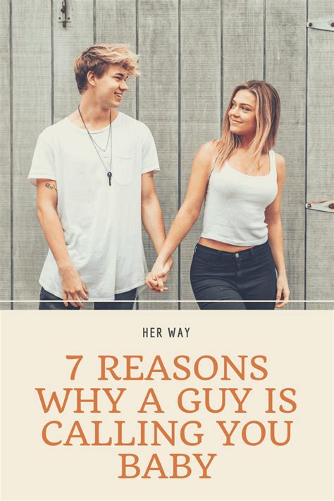 7 Reasons Why A Guy Is Calling You Baby
