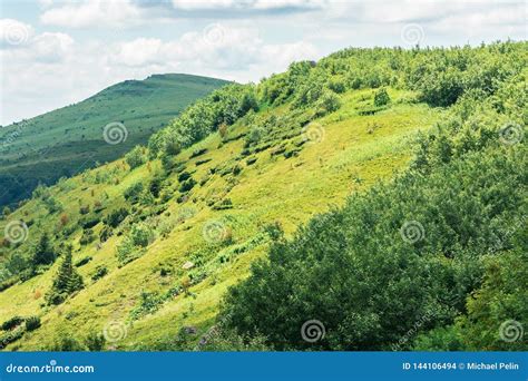 Beautiful Mountain Landscape At Summer Forenoon Stock Photo Image Of