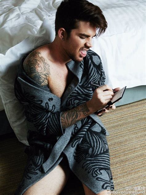 Wow Bigger Robe Photo Of Adam Lambert From Bund Magazine Photo Shoot Adam Lambert