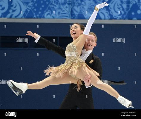 The Usas Madison Chock And Evan Bates Perform Their Short Dance During