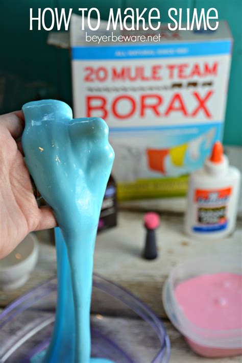 How To Make Slime With Glue And Borax Beyer Beware
