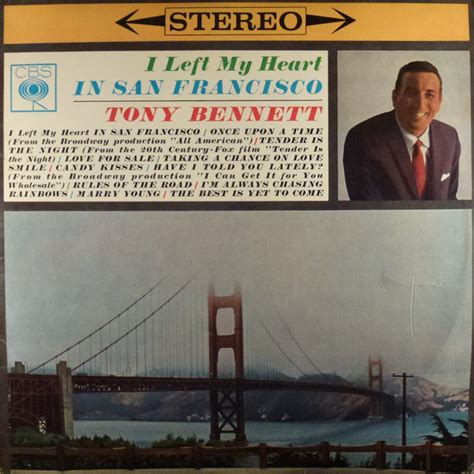 Tony Bennett I Left My Heart In San Francisco 1963 Vinyl Discogs