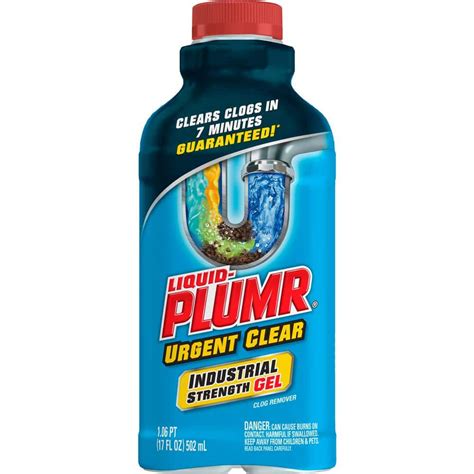 Liquid Plumr Oz Industrial Strength Urgent Clear Clog Remover And Drain Cleaner