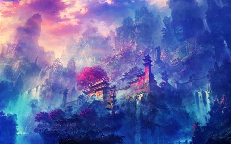 Anime Setting Wallpapers Wallpaper Cave