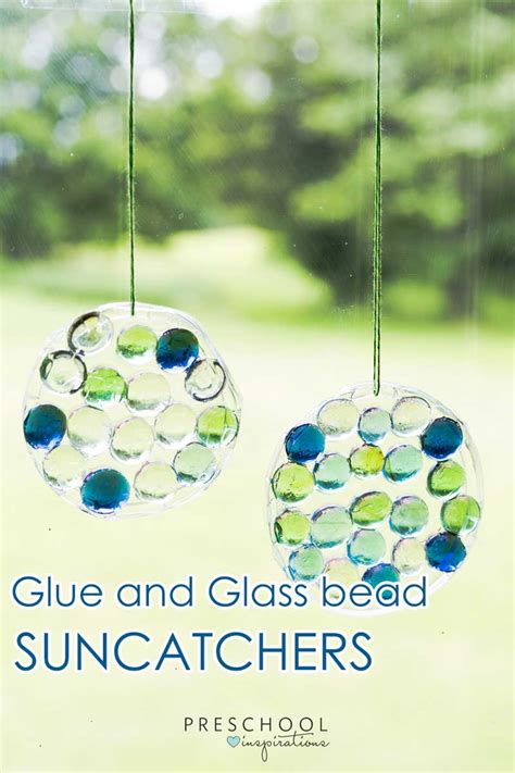 Easy Glass Gem And Glue Suncatcher Craft For Preschoolers
