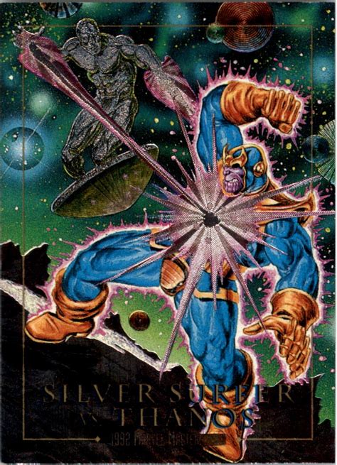 1992 Skybox Marvel Masterpieces Battle Spectra 2d Silver Surfer Vs
