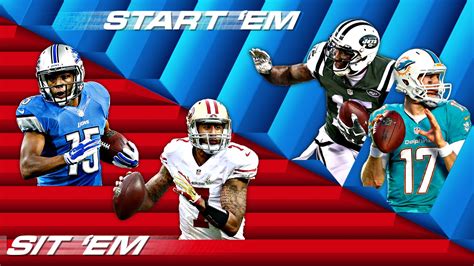 Have other fantasy football start/sit questions? Fantasy Football - Start 'Em, Sit 'Em (Week 3 ...